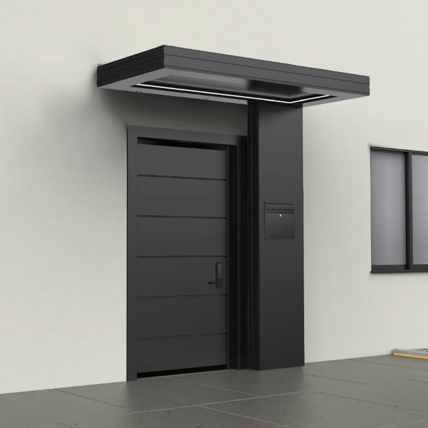 Alüminyum Işıklı Sundurma Vera Viela Mono Right 200 cm x 90 cm Ledli Posta Kutulu - Image 1