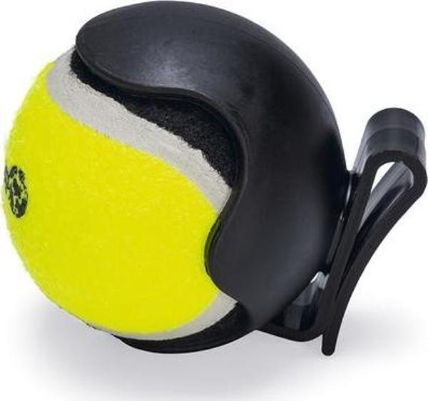 Beeztees Köpek Oyuncağı, Tenis Topu ve Tutma Aparatı, Mavi/Sarı, 6,3cm - Image 1