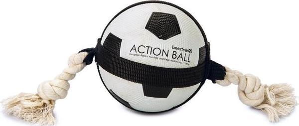 Beeztees Köpek Oyuncağı, İpli Futbol Topu, 12,5cm - Image 1