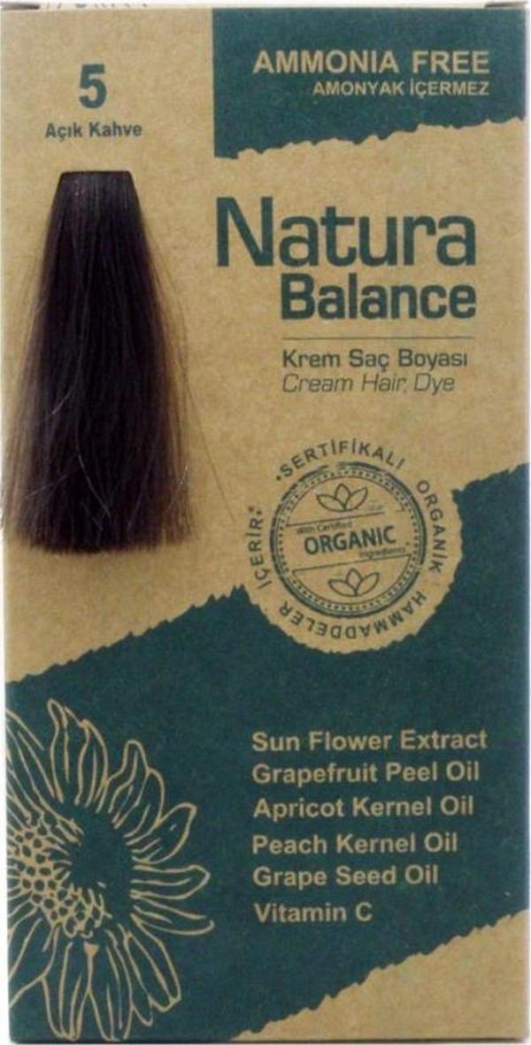 NATURA BALANCE SAÇ BOYASI 5 AÇIK KAHVE - Image 1
