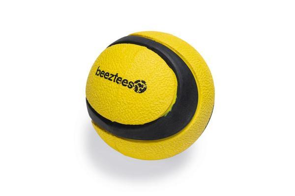 Beeztees Köpek Oyuncağı, Yüzen, Tenis Topu, Kauçuk, Siyah/Sarı, 6,3cm - Image 1