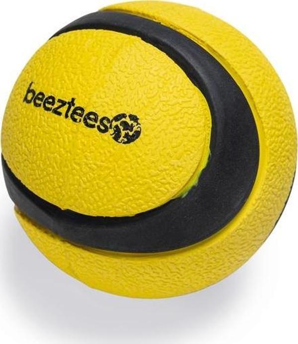 Beeztees Köpek Oyuncağı, Yüzen, Tenis Topu, Kauçuk, Siyah/Sarı, 6,3cm - Image 1