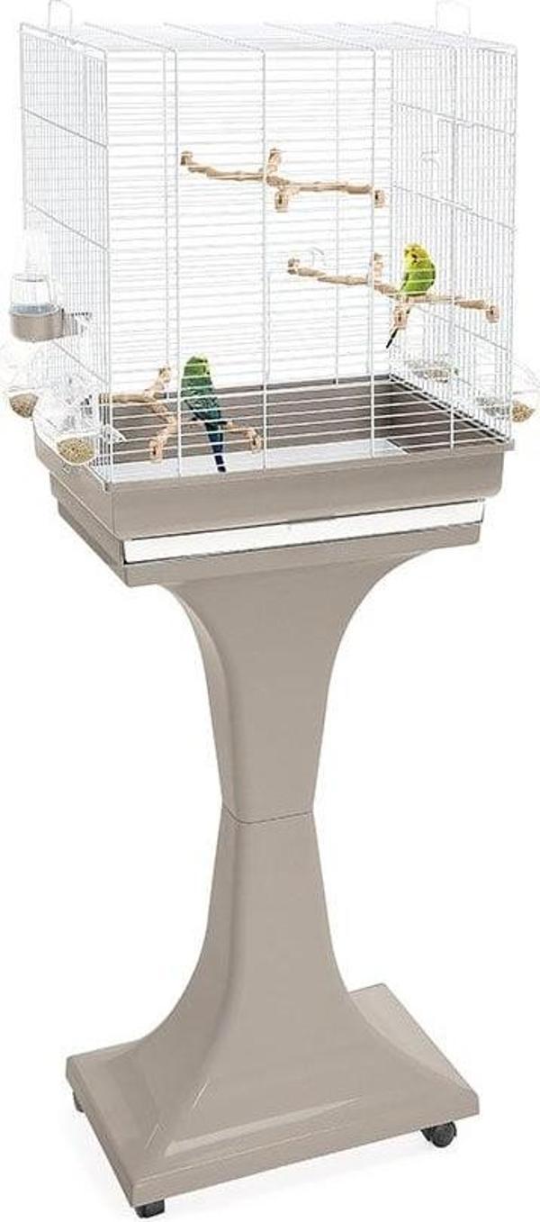 Imac Camılla Ayaklı Kuş Kafesi Bej/beyaz 50x30x56/127cm - Image 1