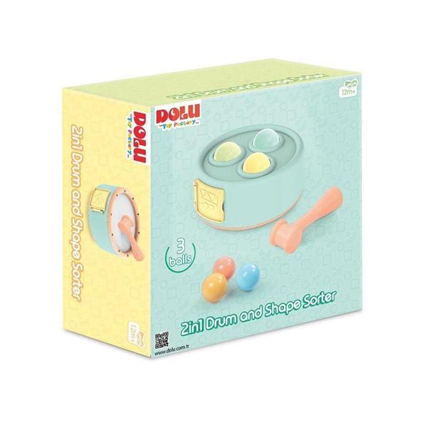 2’si 1 Arada Eğlenceli Davul ve Top Oyunu Çocuk Oyuncağı 5193 - Image 1