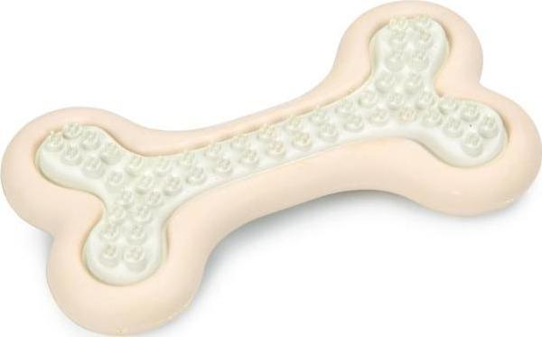Beeztees Yavru Köpek Diş Oyuncağı, İçi Dolu Halka, Kauçuk, Pembe, 10cm - Image 1