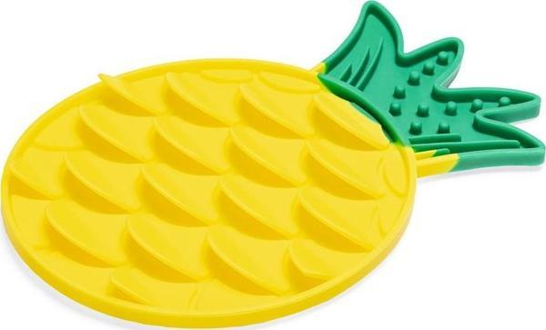 Beeztees Yavru Köpek Yaş Mama Yeme Oyuncağı, Ananas Şeklinde,Silikon, Sarı, 20x20cm - Image 1
