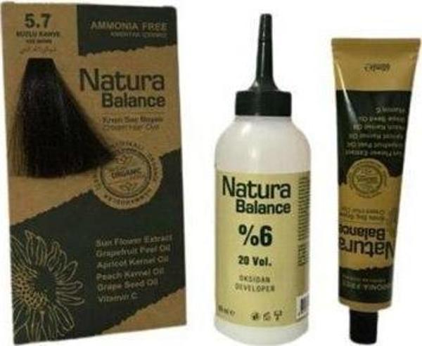 NATURA BALANCE SAÇ BOYASI 5.7 BUZUL KAHVE - Image 1