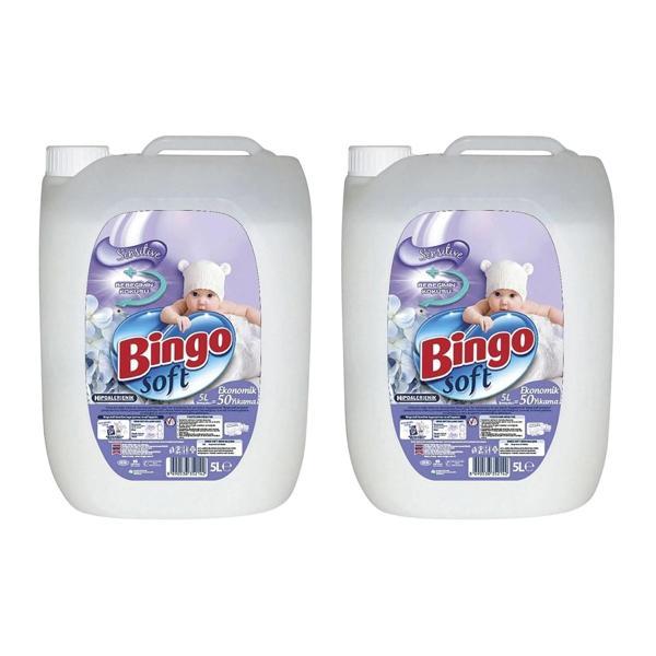 Bingo Soft Sensitive Çamaşır Yumuşatıcısı 5 lt x 2 Adet - Image 1