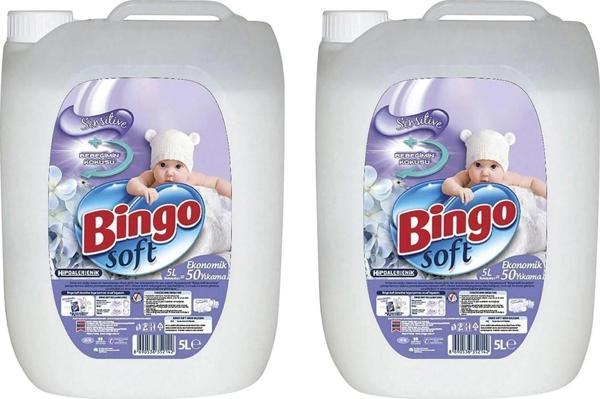 Bingo Soft Sensitive Çamaşır Yumuşatıcısı 5 lt x 2 Adet - Image 1