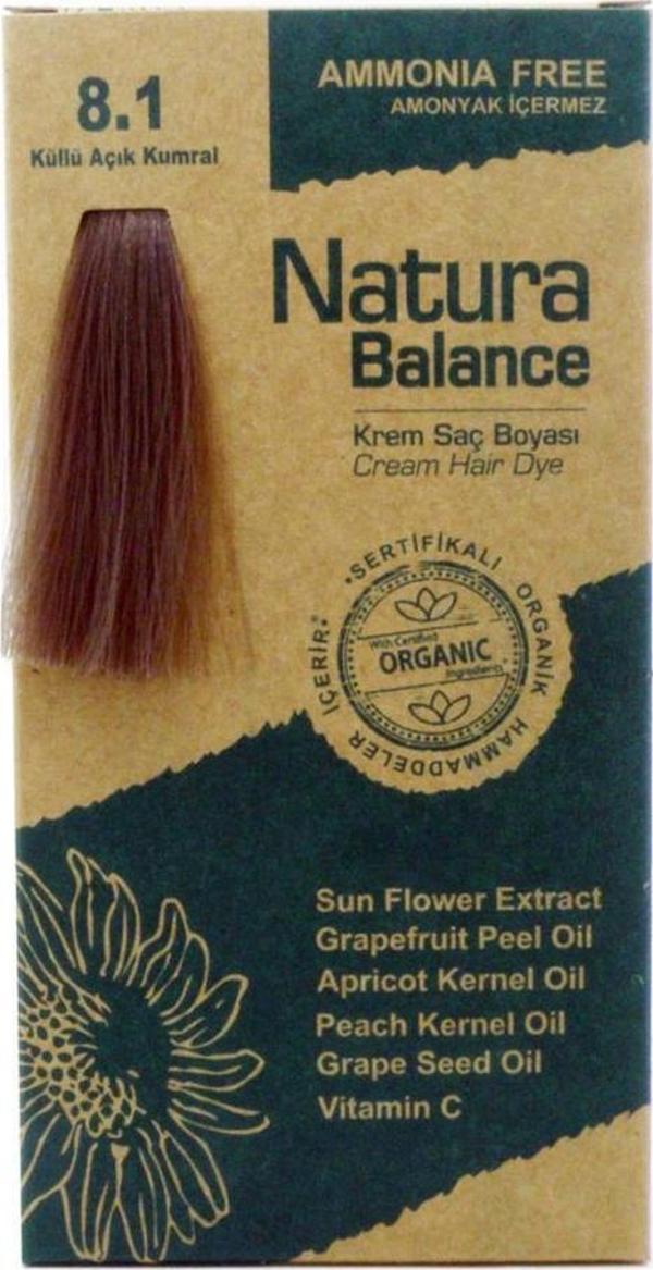 NATURA BALANCE SAÇ BOYASI 8.1 KÜLLÜ AÇIK KUMRAL - Image 1