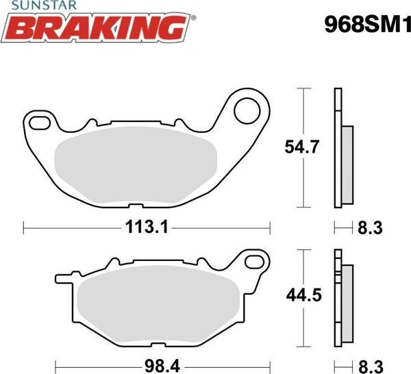 YARI METALİK ÖN FREN BALATASI YAMAHA YZF R25 250cc 2014-2024 - Image 1