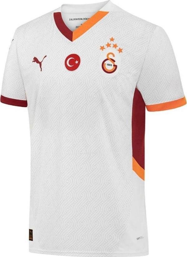 Galatasaray S.K. Beyaz Forma 24/25 Deplasman 5 Yıldızlı Erkek Forma - Image 1