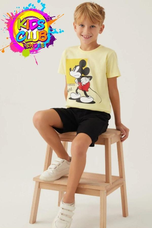 Minnie Mouse Lisanslı D4883 Beyond T-Shirt ve Şort Alt Üst Erkek Çocuk Takımı - Image 1