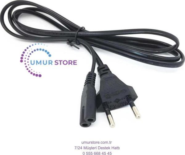 Teyp Fişi Cereyan Kablosu C7 Siyah 1mt HDX-5527 - Image 1