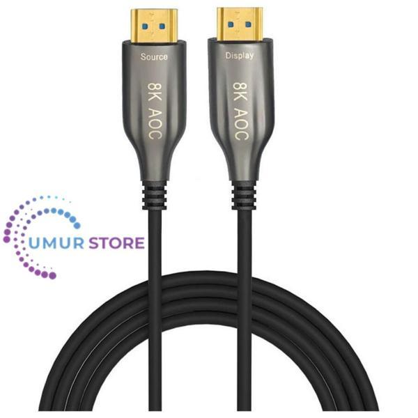 10MT 8k HDMI 2.1 Aktif Fiber Optik Aoc HDMI Kablo 8K@60Hz 4K@60/120Hz Earc Hdr D-Hdr Hdcp2.3 - Image 1