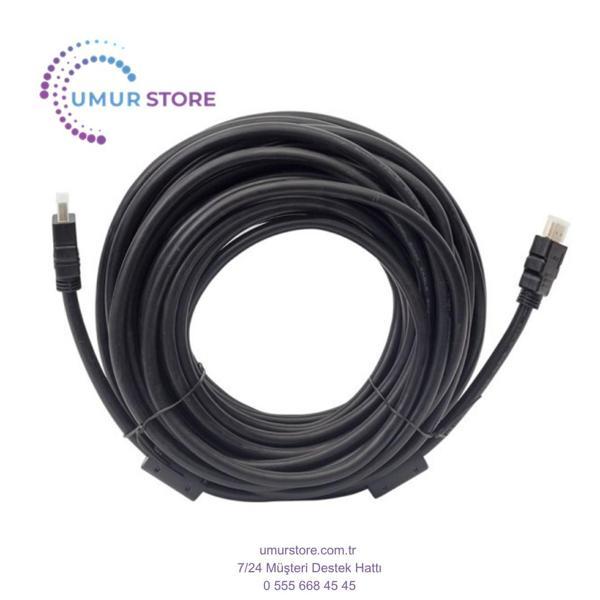 Hdmi Kablo 15 Metre Düz Siyah Poşetli (1.4 V - 3D) - Image 1