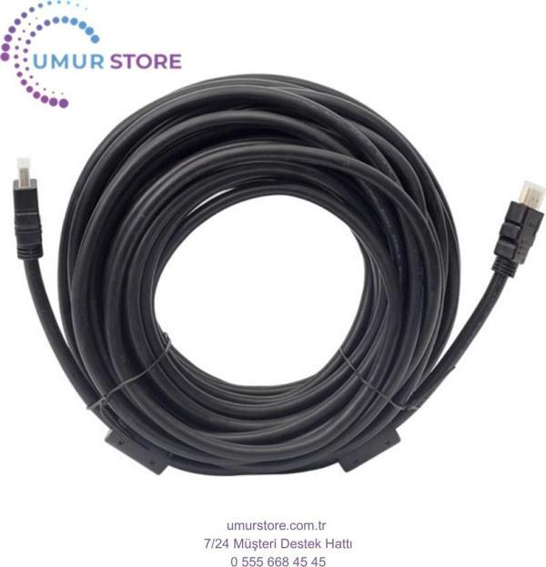 Hdmi Kablo 15 Metre Düz Siyah Poşetli (1.4 V - 3D) - Image 1