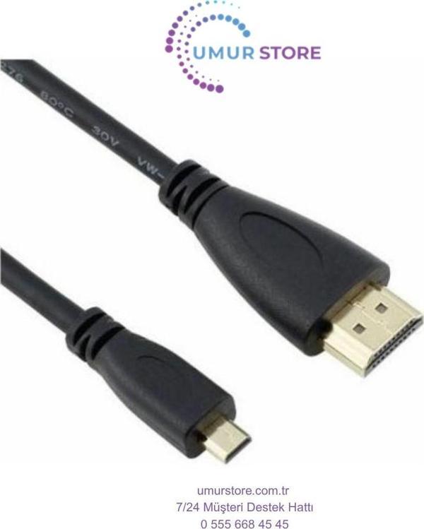 10 Metre Micro HDMI Kablo 10M Mikro HDMI Micro Hdmi To Hdmi Telefonlara Olmaz - Image 1