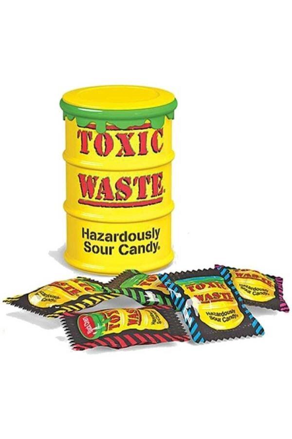 Toxic Waste Toxıc Sarı Hazadously Ekşi Şeker 42Gr (Sarı) - Image 1
