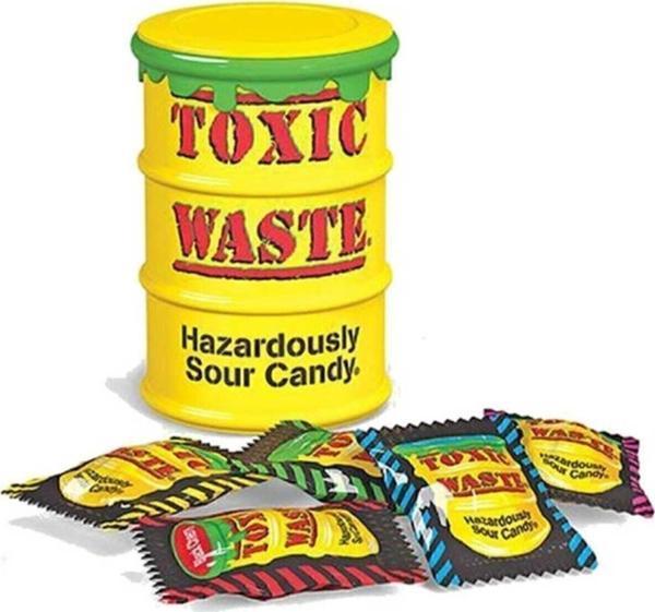 Toxic Waste Toxıc Sarı Hazadously Ekşi Şeker 42Gr (Sarı) - Image 1