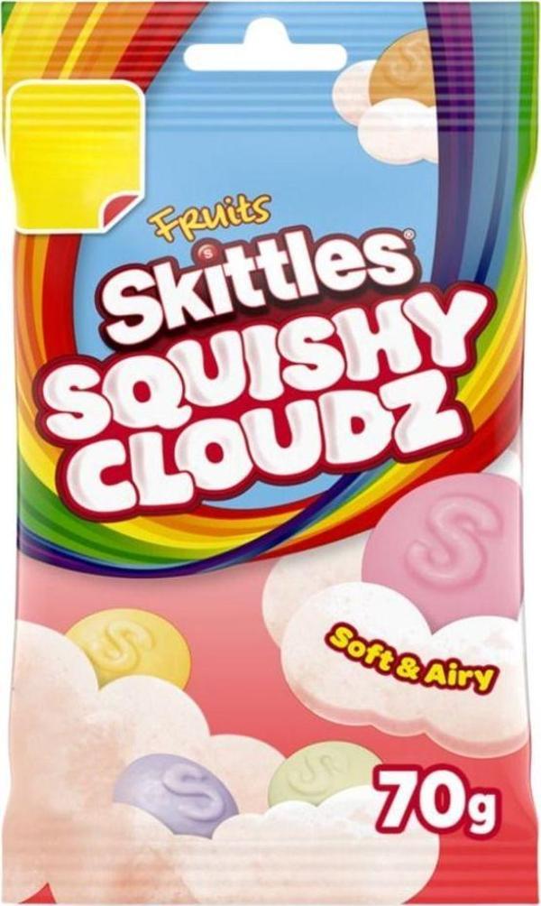 Skittles Squishy Cloudz Soft & Airy - Fruits 70G - Image 1