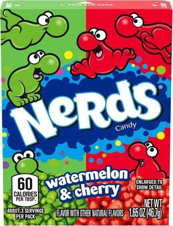 Nerds Karpuz Kiraz Mini Kıtır Şekerleme 46.7Gr - Image 1
