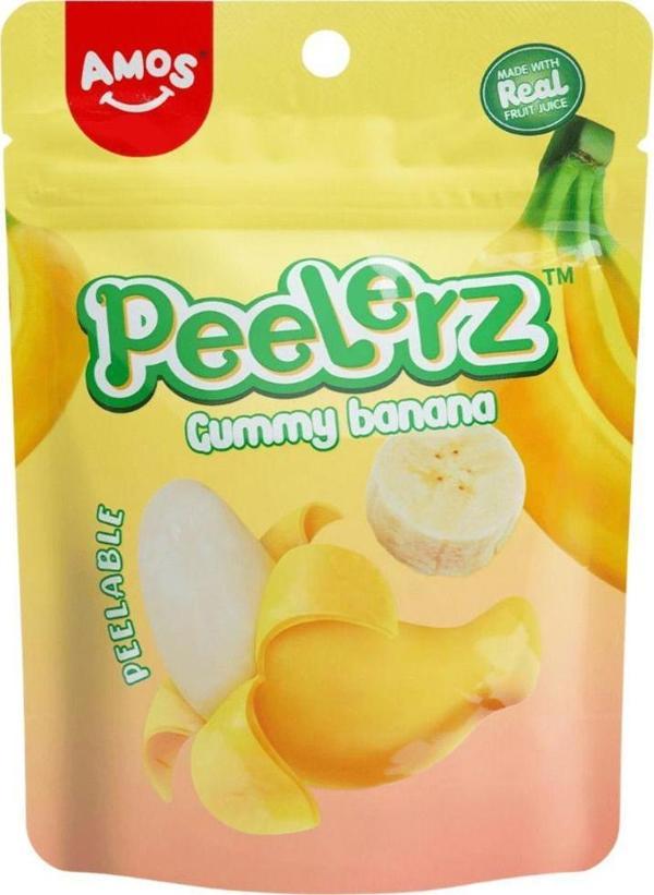 Amos Peelerz Gummy Banana 65G - Image 1