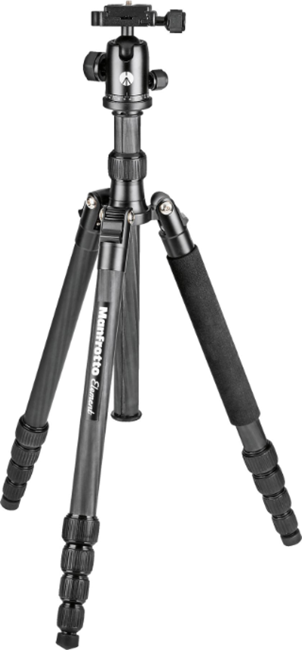 Manfrotto MKELEB5CF-BH Element Traveller Kit - Big Carbon Tripod - Image 1