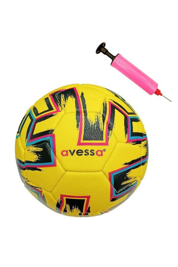 Avessa Ft300-100S Futbol Topu Sarı 4 Astar Pompalı - Image 1