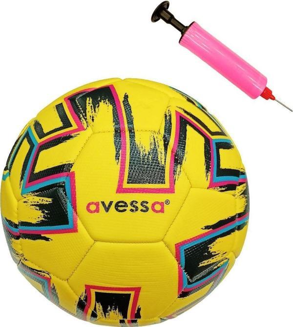 Avessa Ft300-100S Futbol Topu Sarı 4 Astar Pompalı - Image 1