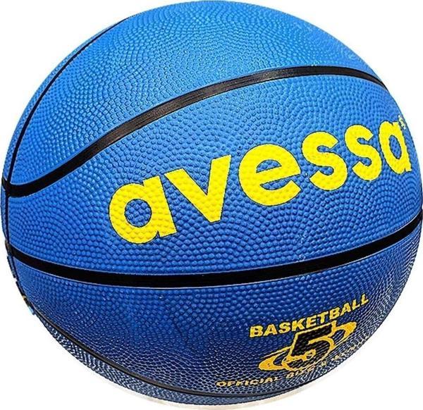 Avessa Kauçuk Malzeme 8 Panel No 5 Basketbol Topu Mavi - Image 1