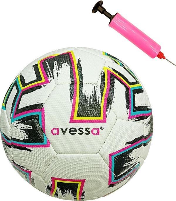 Avessa Ft350-100B Futbol Topu Beyaz 4 Astar Pompalı - Image 1