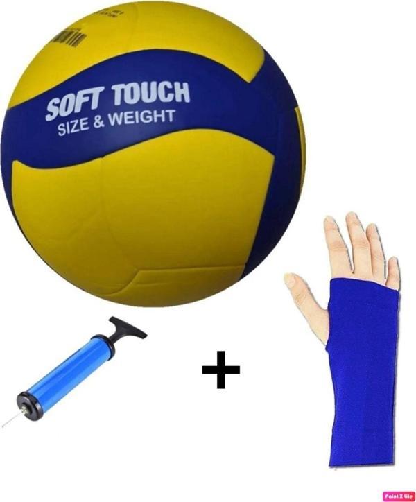 Avessa Vl 500 3'Lü Set Voleybol Topu Soft Yapıştırma Poliüretan 3 Astar Deri + Pompa + Kolluk Hediye - Image 1