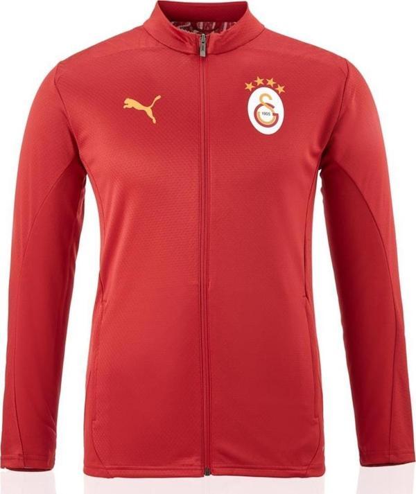Galatasaray Orijinal Lisanslı A Takım Tam Fermuarlı Uzun Kollu Antrenman Üst Kırmızı Sw - Image 1