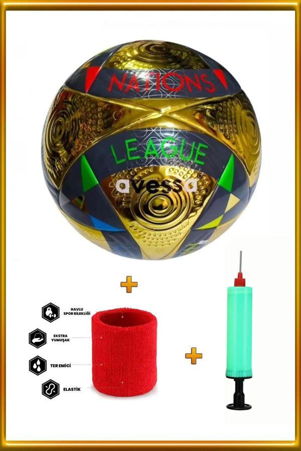 Avessa Ft-1100 No:5 430 Gram Profesyonel Futbol Topu - Kanallı Deri Kabartmalı - Termo Yapıştırma Sistem - Image 1