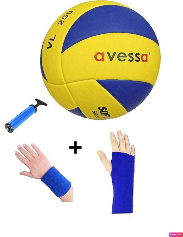 Avessa Vl-250 Set Voleybol Topu Soft Yapıştırma 3 Astar + Pompa + Kolluk + Havlu Bileklik - Image 1