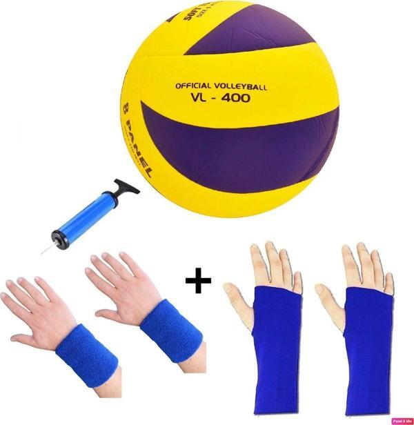 Avessa Vl-400 Set Voleybol Topu Soft Yapıştırma 3 Astar + Pompa + Çift Kolluk + Çift Havlu Bileklik - Image 1