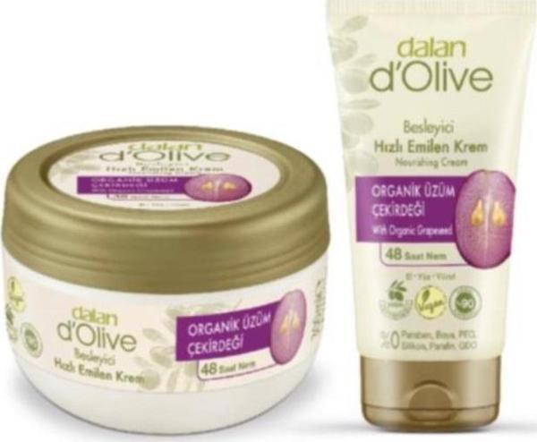 Dalan D'Olive Krem 300ml+60ml Üzüm Çekirdeği - Image 1