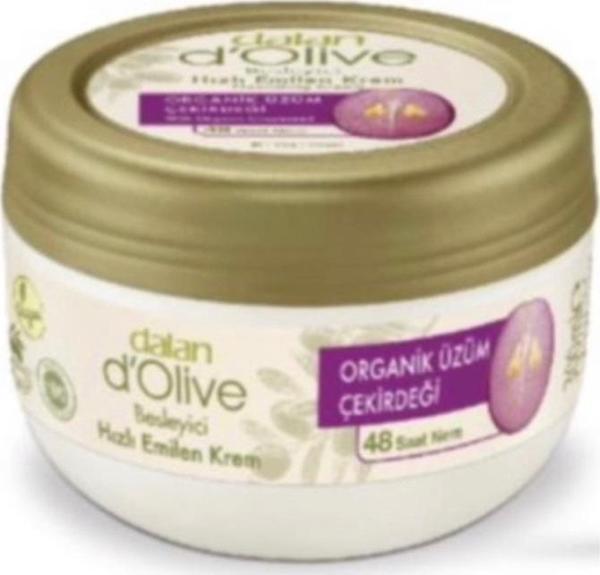 Dalan D'Olive Krem Kavanoz 300ml Üzüm Çekirdeği - Image 1