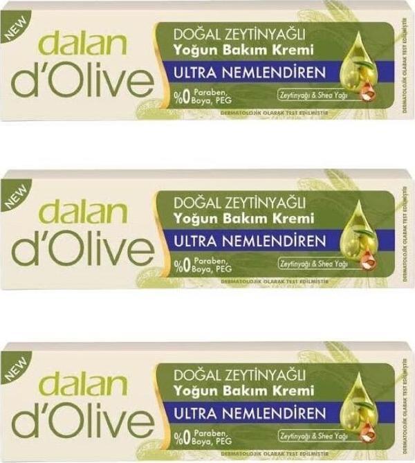 Dalan D'Olive Yoğun Bakım Kremi 20Ml 3'Lü Set - Image 1
