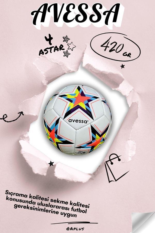 Avessa Ft-800 Futbol Topu 4 Astar 420 Gr Üst Düzey Kontrol, Profesyonel Kalite Mükemmel Sekme Ve Hassasiyet - Image 1