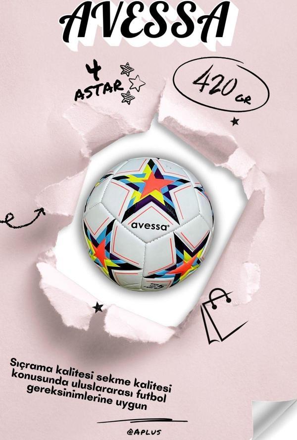 Avessa Ft-800 Futbol Topu 4 Astar 420 Gr Üst Düzey Kontrol, Profesyonel Kalite Mükemmel Sekme Ve Hassasiyet - Image 1