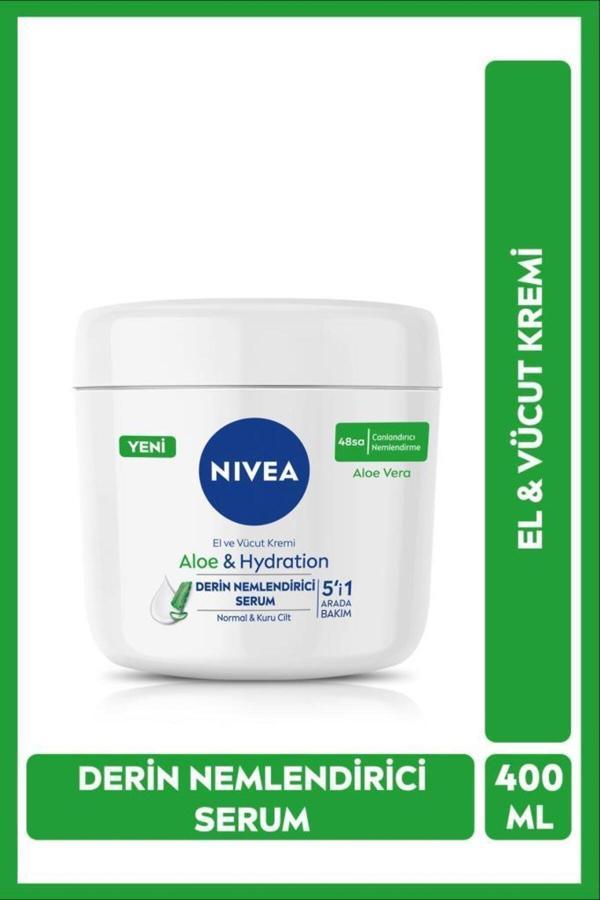 Nivea Aloe Vera El ve Vücut Bakım Kremi 400 ml - Image 1