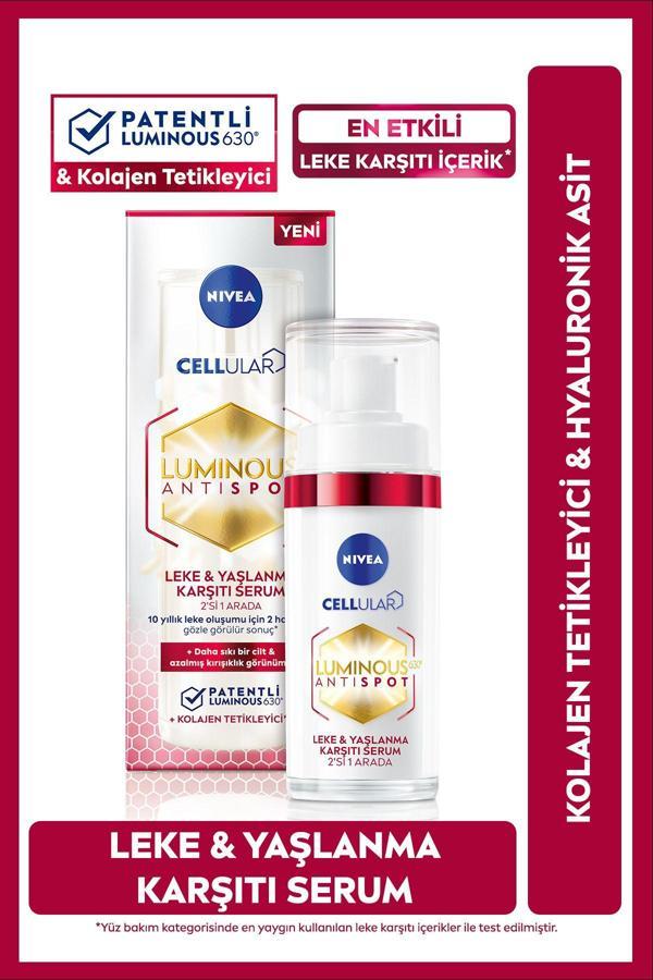 Luminous630 Leke Ve Yaşlanma Karşıtı Serum 30ml, Kolajen Tetikleyici, Hyaluronik Asit, Sıkılaştırıcı - Image 1