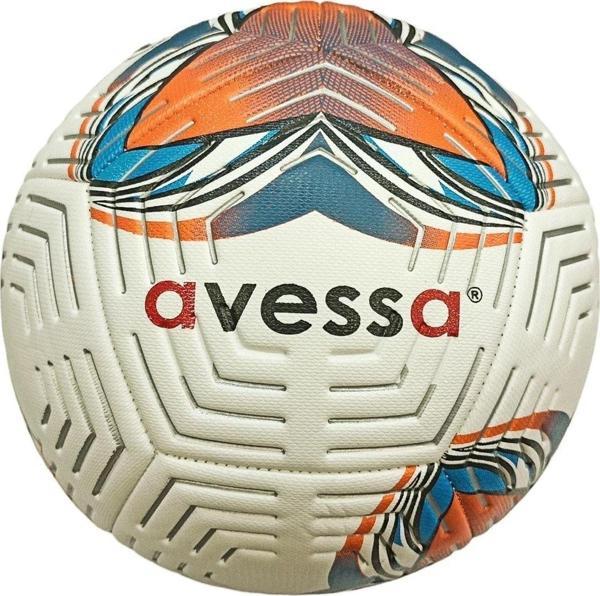 Avessa Ft-300 Futbol Topu No.5 Turuncu Mavi Desenli 425 Gr - Image 1