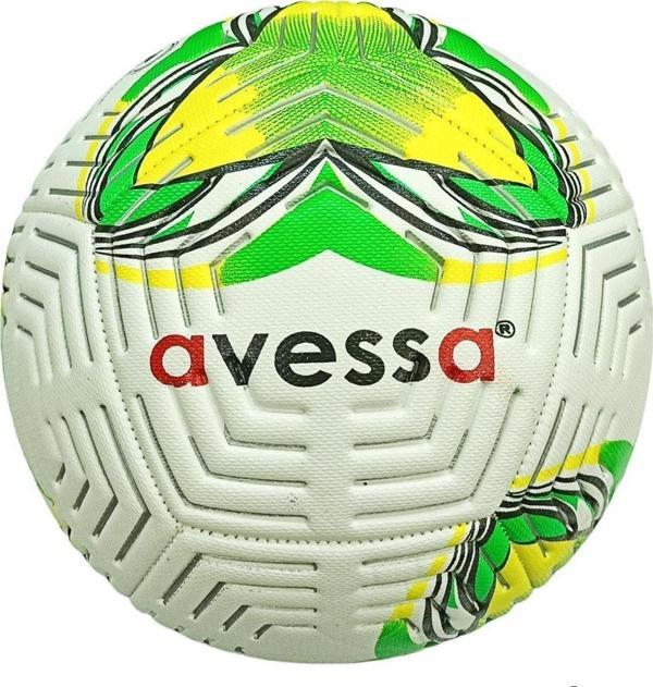 Avessa Ft-300 Futbol Topu No.5 Sarı Yeşil Desenli 425 Gr - Image 1
