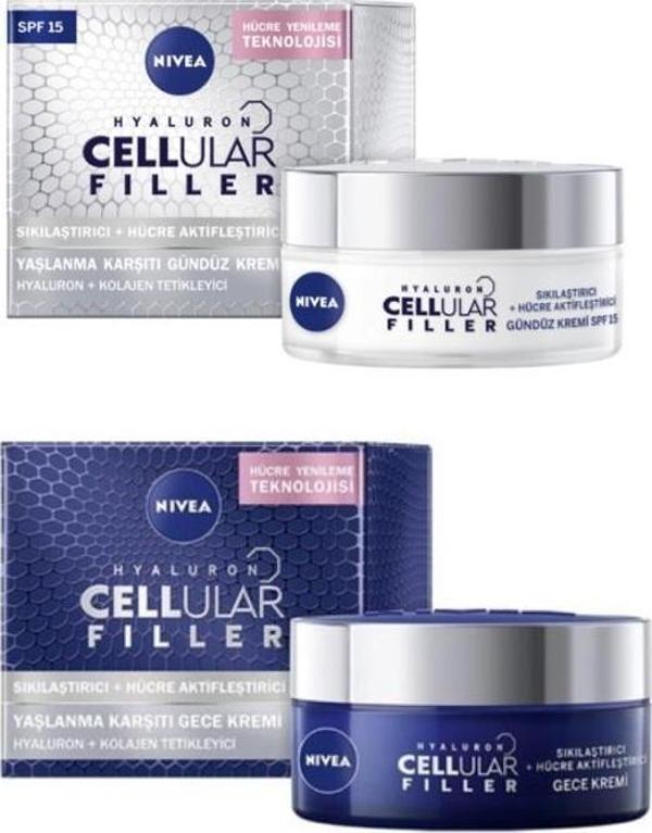 Nivea YÜZ CELLULAR YAŞLANMA KARŞITI GECE+GÜNDÜZ KREMİ 50+50 - Image 1