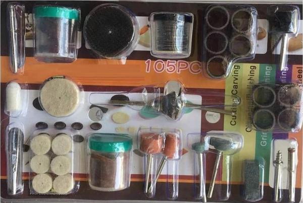 Zhltools 105 Parça Metal Zımpara Gravür Taşlama Oyma Seti Hobi Kalıpçı Takımı - Image 1