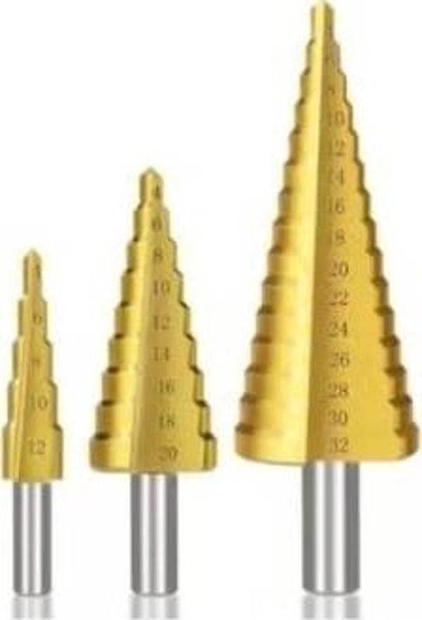 Zhltools Kademeli Matkap Ucu Sac Delme Panç Seti - Image 1