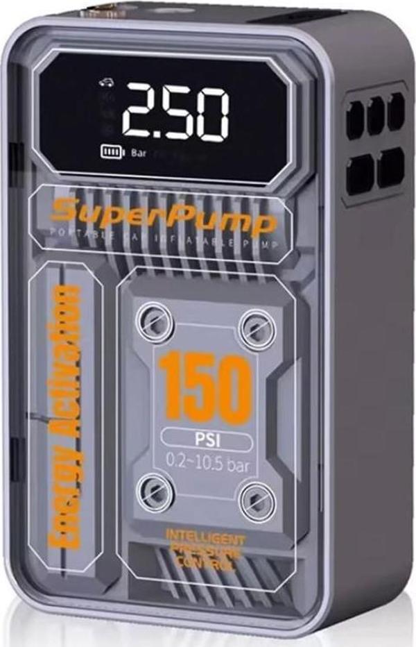EZERE 150psi Taşınabilir Araba yüksek güçlü elektrikli kablosuz lastik hava pompası - Image 1
